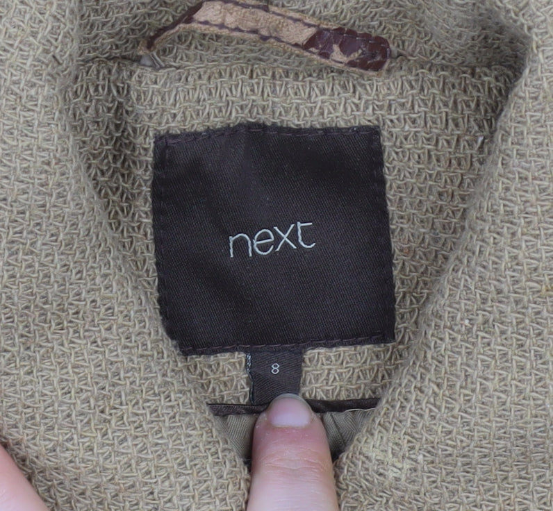 Womens UK Size 8 NEXT Beige Overcoat