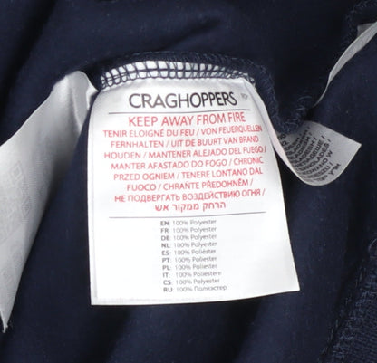 Craghoppers Girls Blue Fleece Half Zip Sweatshirt Age 11-12 Years