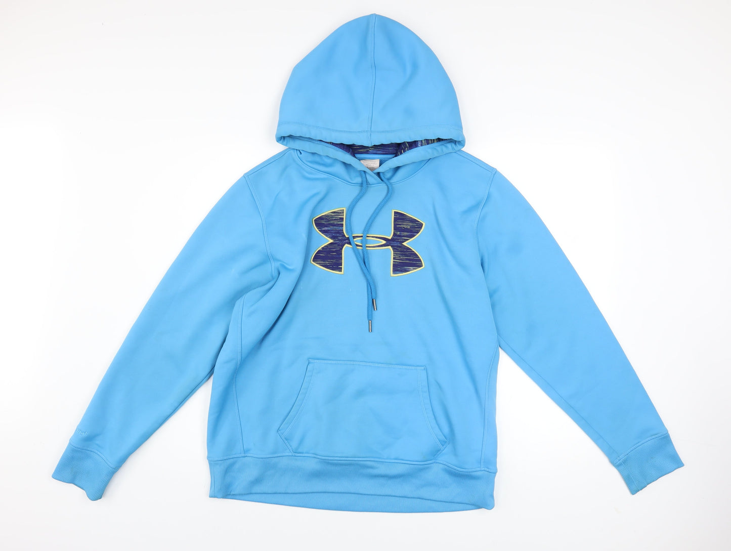 Mens UK Size L Under armour Blue Pullover Hoodie