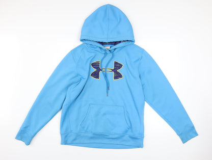 Mens UK Size L Under armour Blue Pullover Hoodie