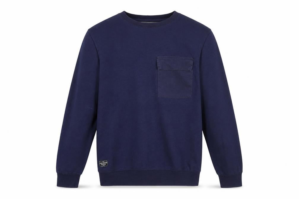 Mens UK Size M Threadbare Blue Pullover Sweatshirt