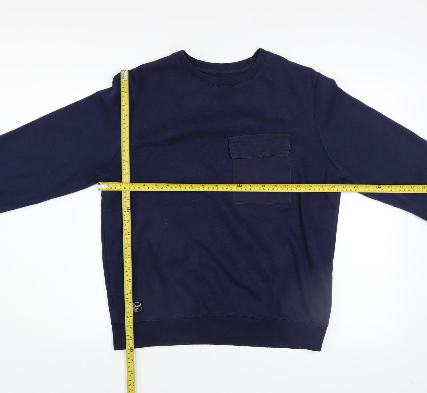 Mens UK Size M Threadbare Blue Pullover Sweatshirt