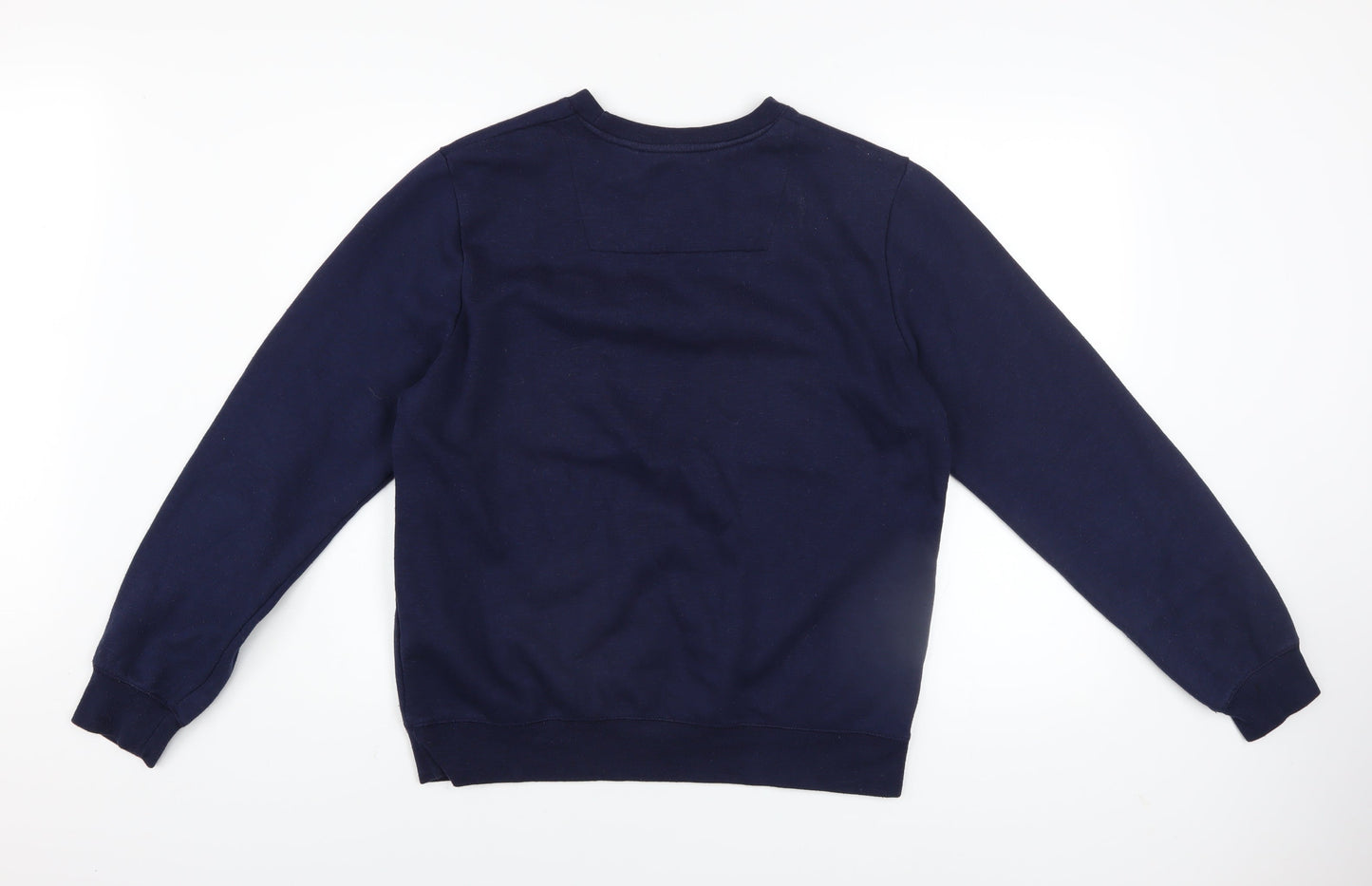 Mens UK Size M Threadbare Blue Pullover Sweatshirt