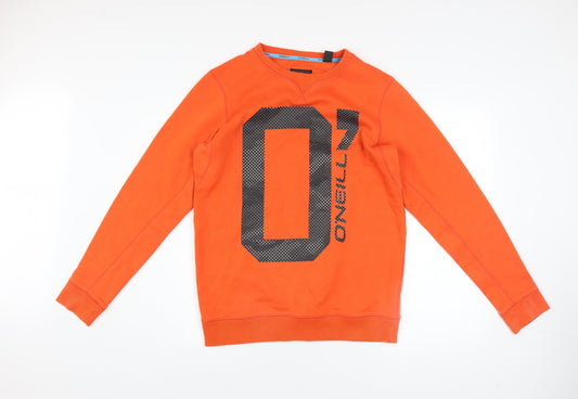 Mens UK Size M O'Neill Orange Pullover Sweatshirt