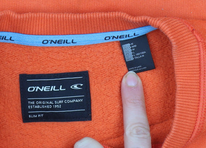 Mens UK Size M O'Neill Orange Pullover Sweatshirt