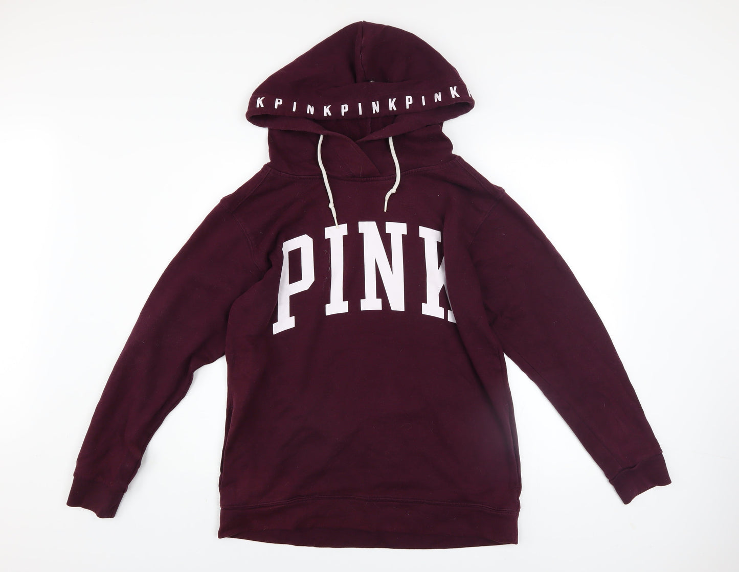 Womens UK Size 12 Victoria's Secret Red Pullover Hoodie