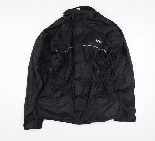 Mens UK Size XL uvex Black Windbreaker Coat