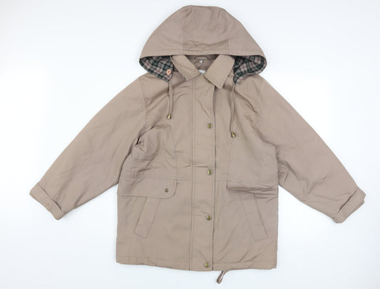 Womens UK Size 10 Debenhams Beige Parka Coat