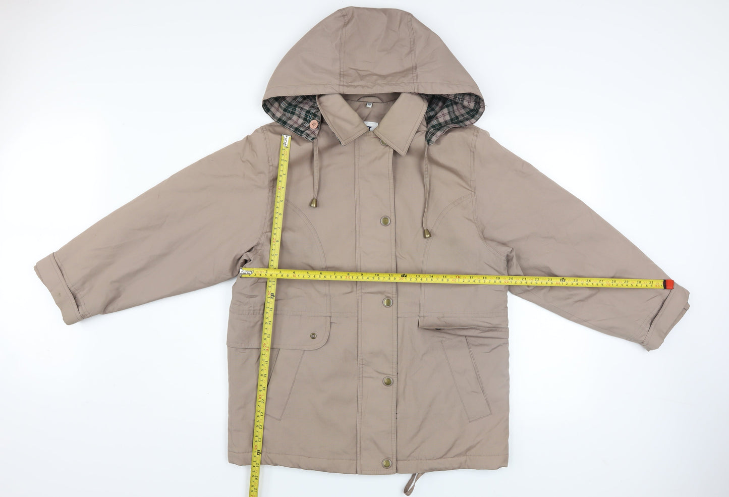 Womens UK Size 10 Debenhams Beige Parka Coat