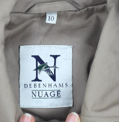 Womens UK Size 10 Debenhams Beige Parka Coat