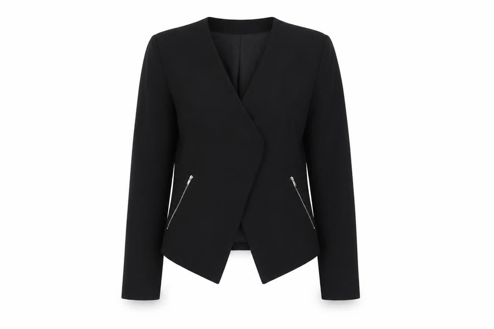 Womens UK Size 8 H&M Divided Black Basic Jacket