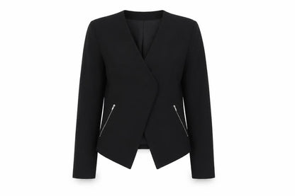 Womens UK Size 8 H&M Divided Black Basic Jacket