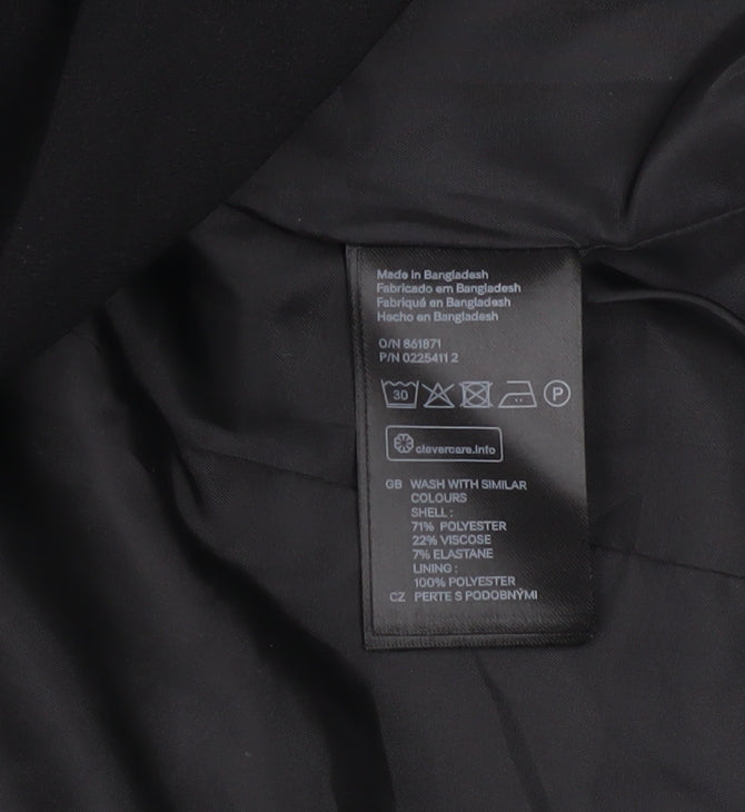 Womens UK Size 8 H&M Divided Black Basic Jacket