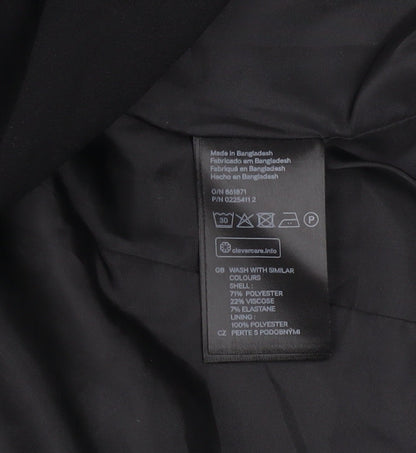 Womens UK Size 8 H&M Divided Black Basic Jacket