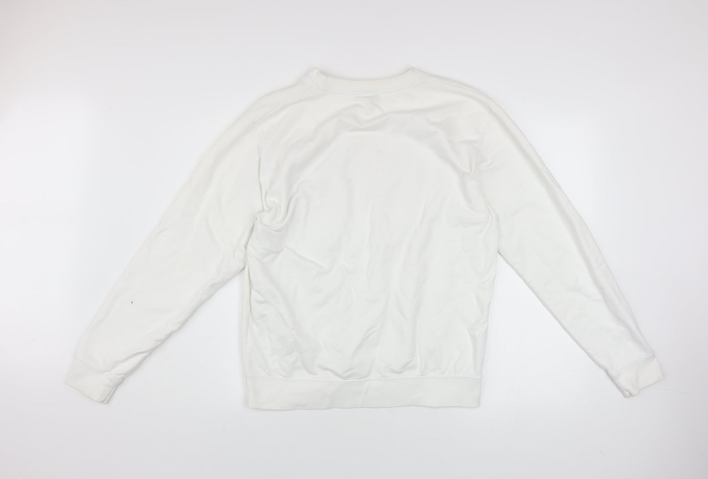 Womens UK Size M Lipsy London White Pullover Sweatshirt