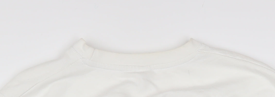Womens UK Size M Lipsy London White Pullover Sweatshirt
