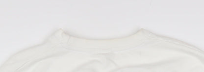 Womens UK Size M Lipsy London White Pullover Sweatshirt