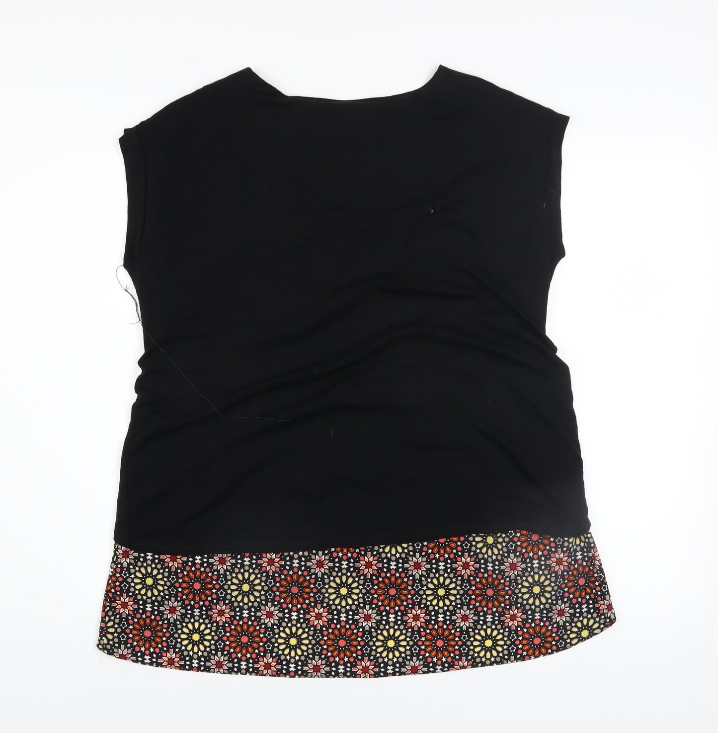 Womens UK Size 12 Wallis Black Tunic Blouse