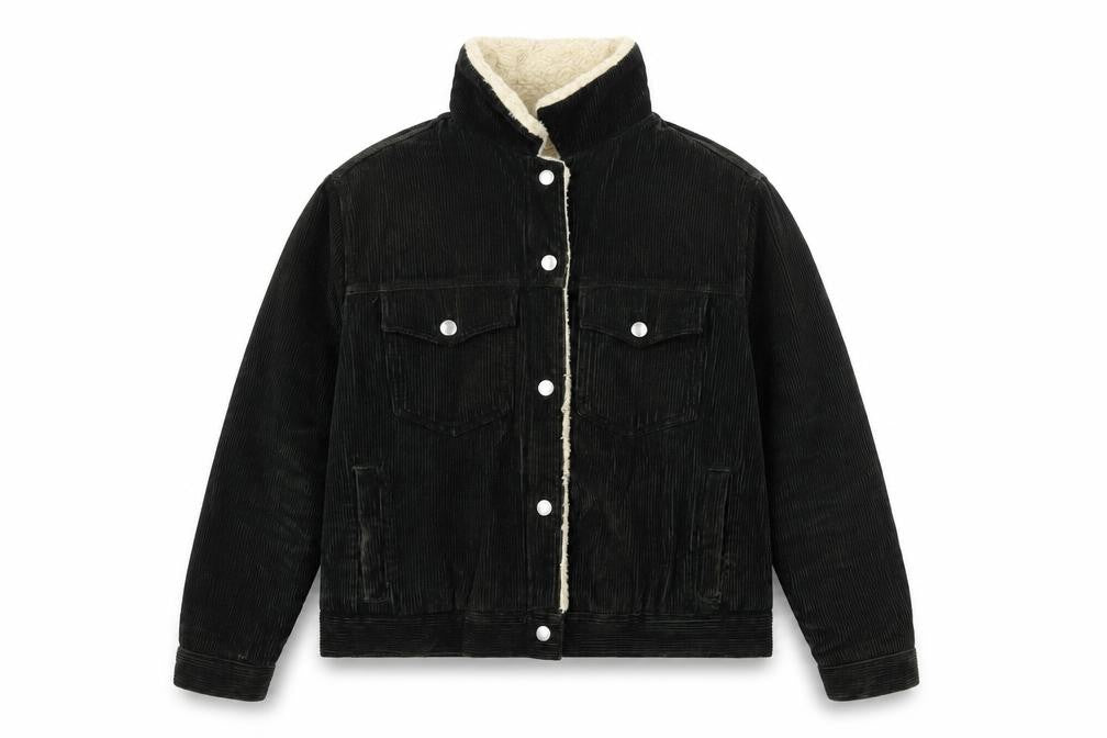 Womens UK Size 10 Topshop Black Bomber Jacket