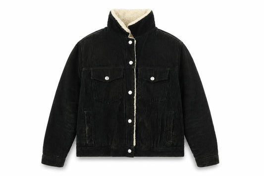 Womens UK Size 10 Topshop Black Bomber Jacket