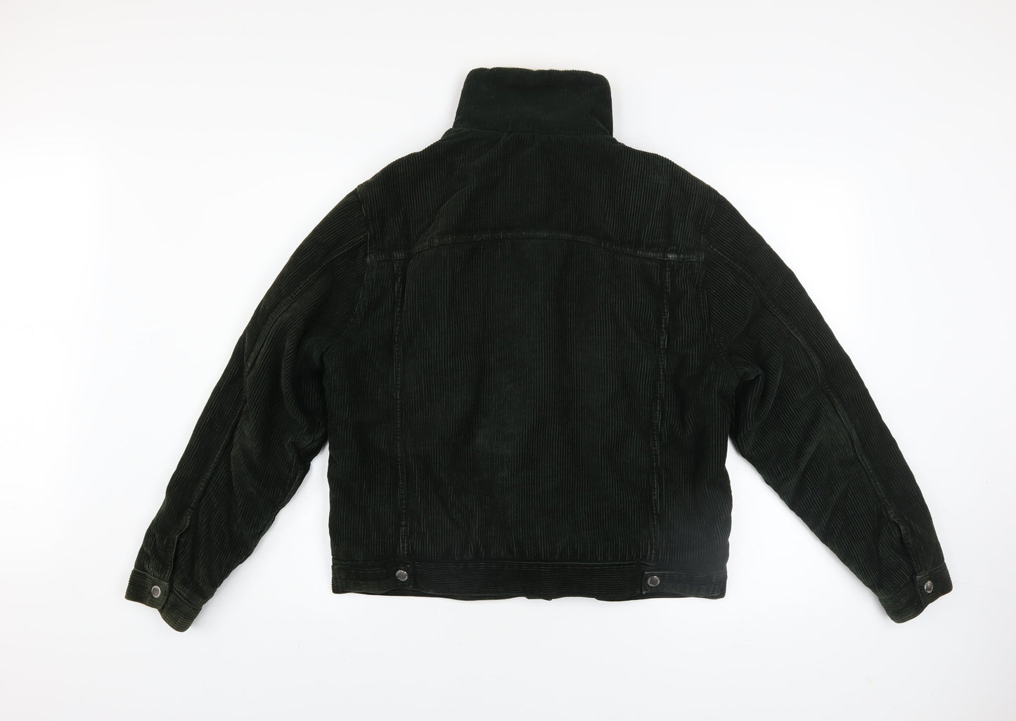 Womens UK Size 10 Topshop Black Bomber Jacket