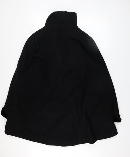 Womens UK Size 16 Kiss Collection Black Overcoat