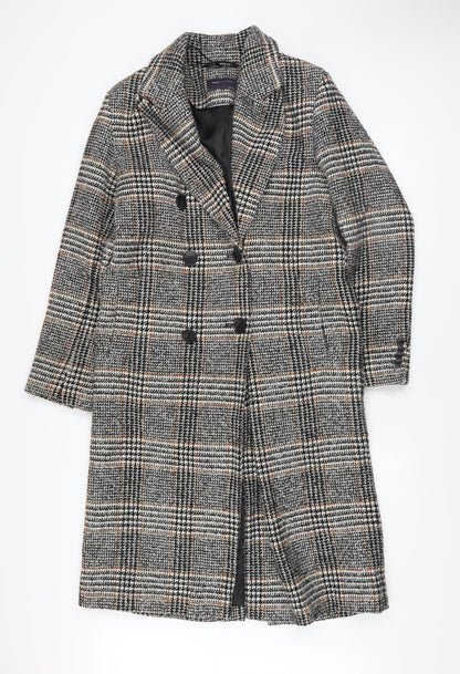 Womens UK Size 8 Marks and Spencer Grey Overcoat