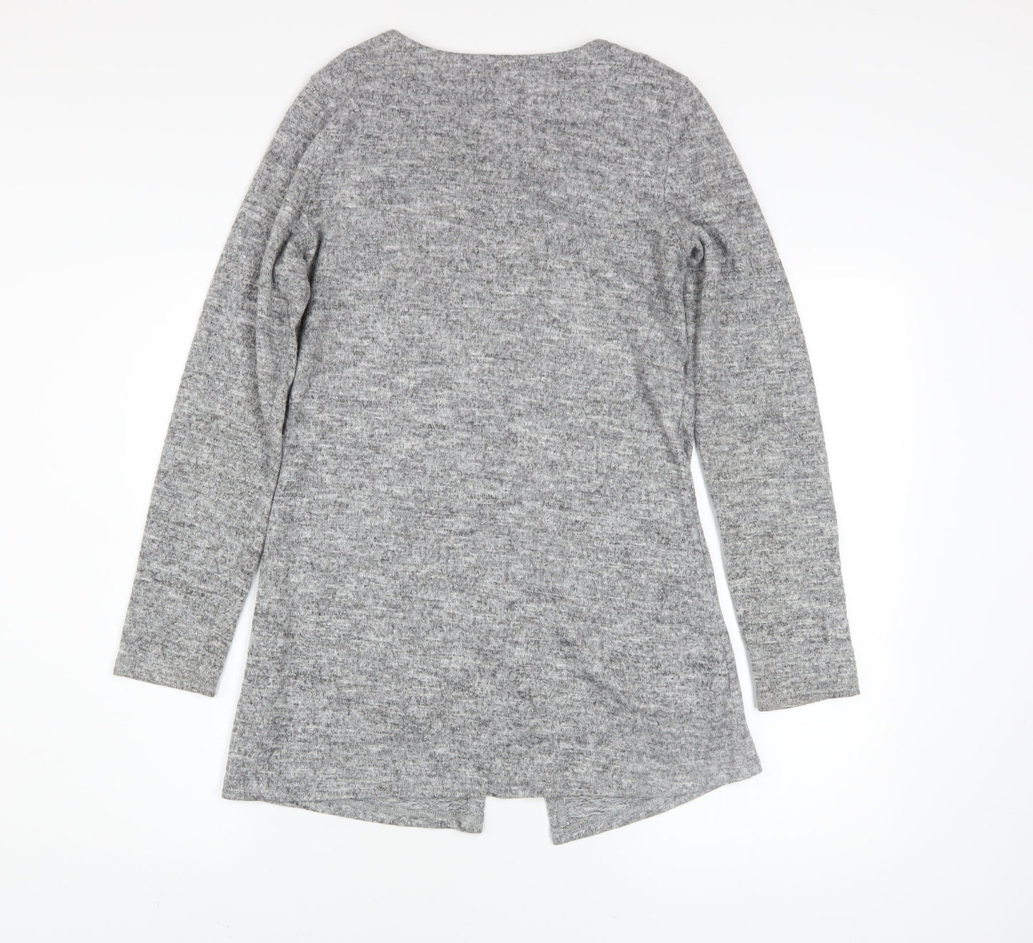 Womens UK Size 10 Apricot Grey Cardigan Jumper