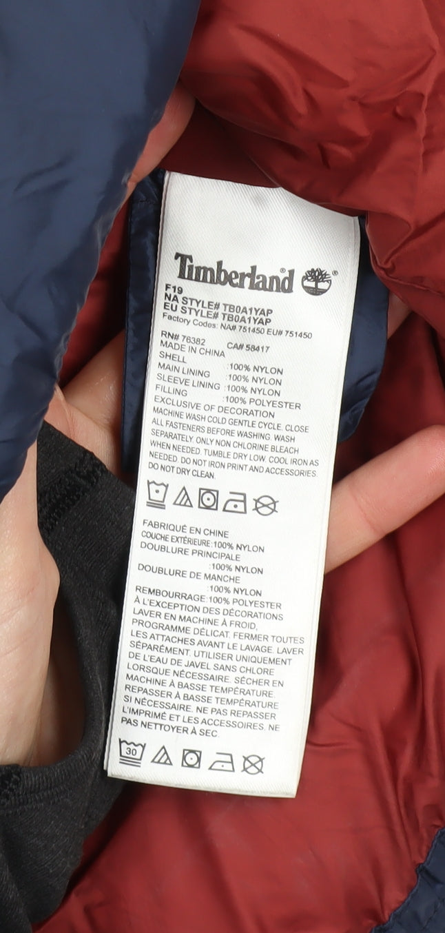 Womens UK Size XS Timberland Blue Puffer Jacket