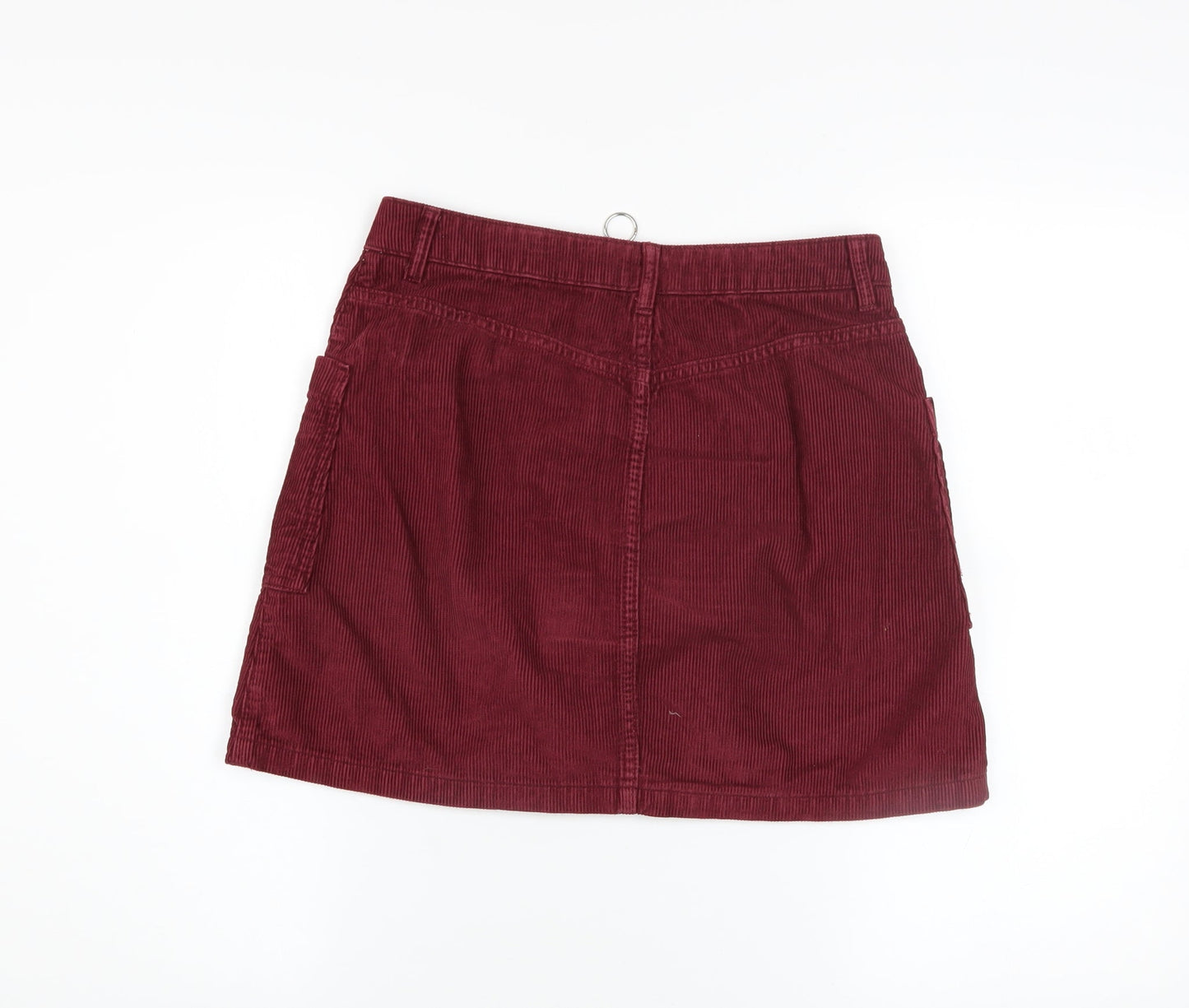 Womens UK Size 10 Topshop A-Line Corduroy Skirt