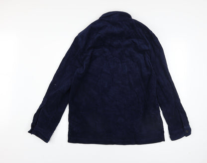 Primark Men’s Blue Corduroy Long Sleeve Button-Up Shirt XS