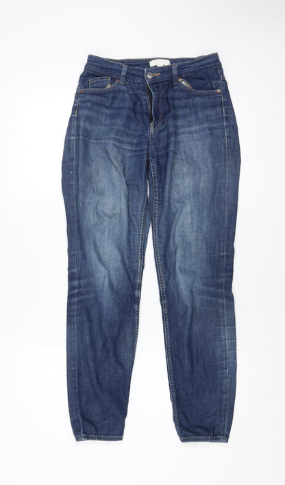 Womens UK Size 8 H&M Relaxed Fit Boyfriend Blue Jeans