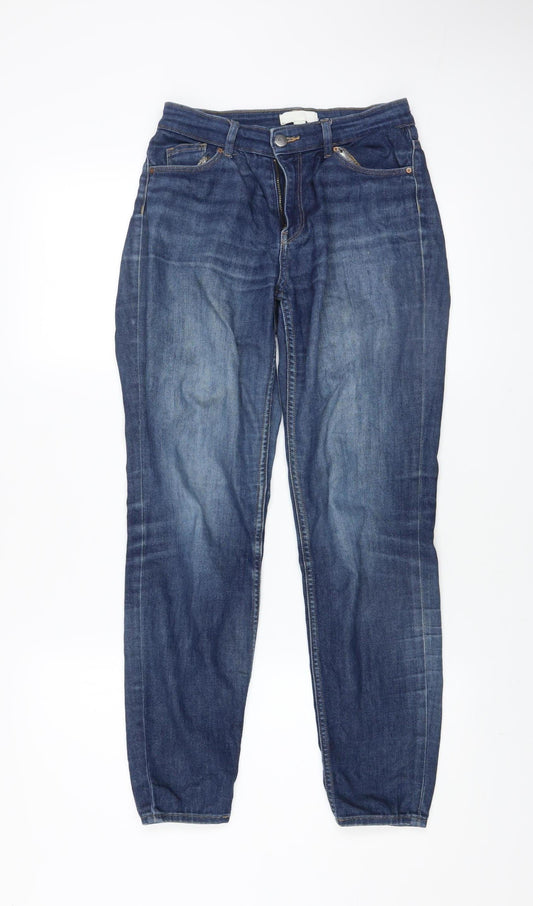 Womens UK Size 8 H&M Relaxed Fit Boyfriend Blue Jeans