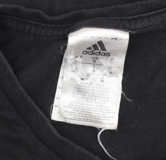 Mens UK Size S adidas Black  T-Shirt