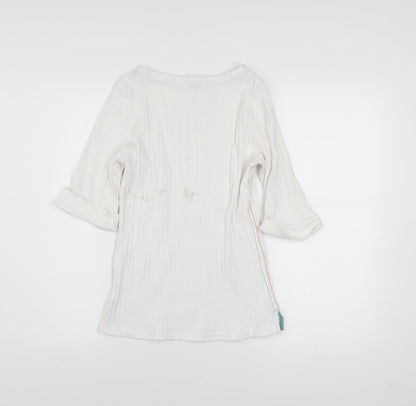 Womens UK Size 8 White Stuff White Basic T-Shirt