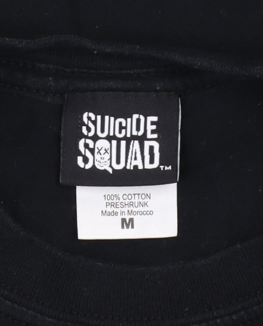 Mens UK Size M Suicide Squad Black  T-Shirt