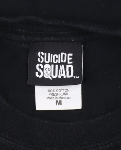 Mens UK Size M Suicide Squad Black  T-Shirt