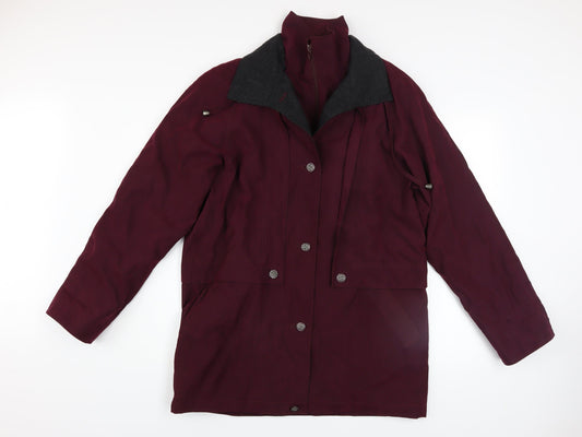 Womens UK Size 10 Savannah Red Overcoat