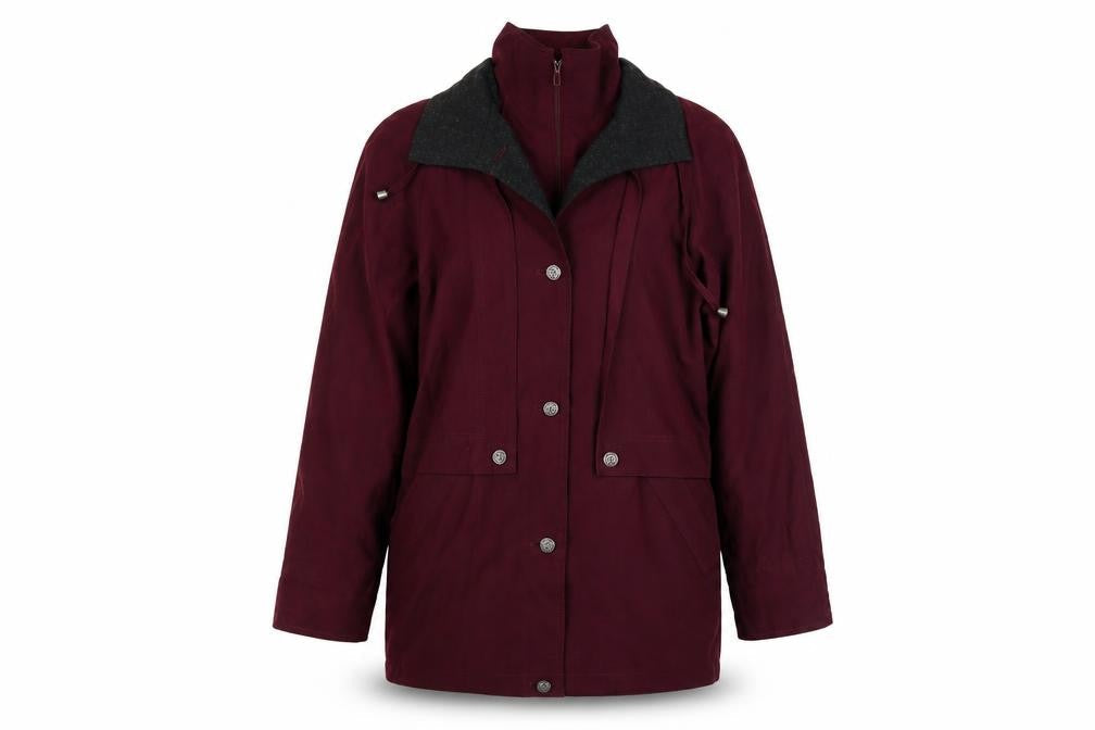 Womens UK Size 10 Savannah Red Overcoat
