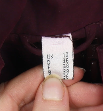 Womens UK Size 10 Savannah Red Overcoat