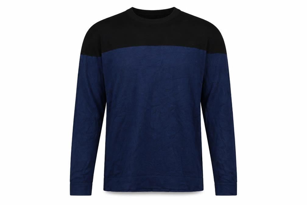 Mens UK Size M Zara Man Blue Pullover Jumper