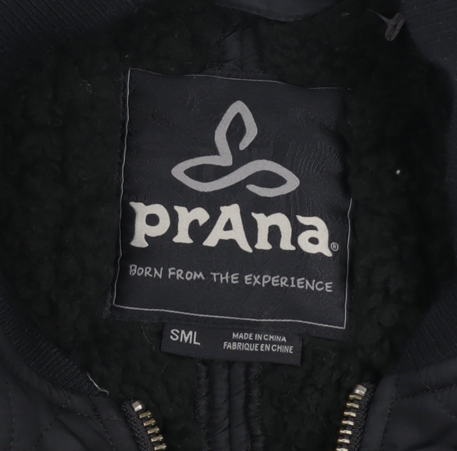 Mens UK Size S prAna Black Bomber Jacket