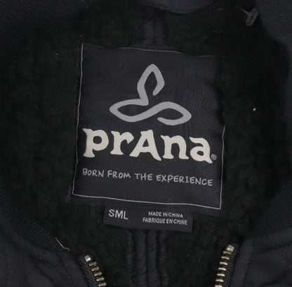 Mens UK Size S prAna Black Bomber Jacket