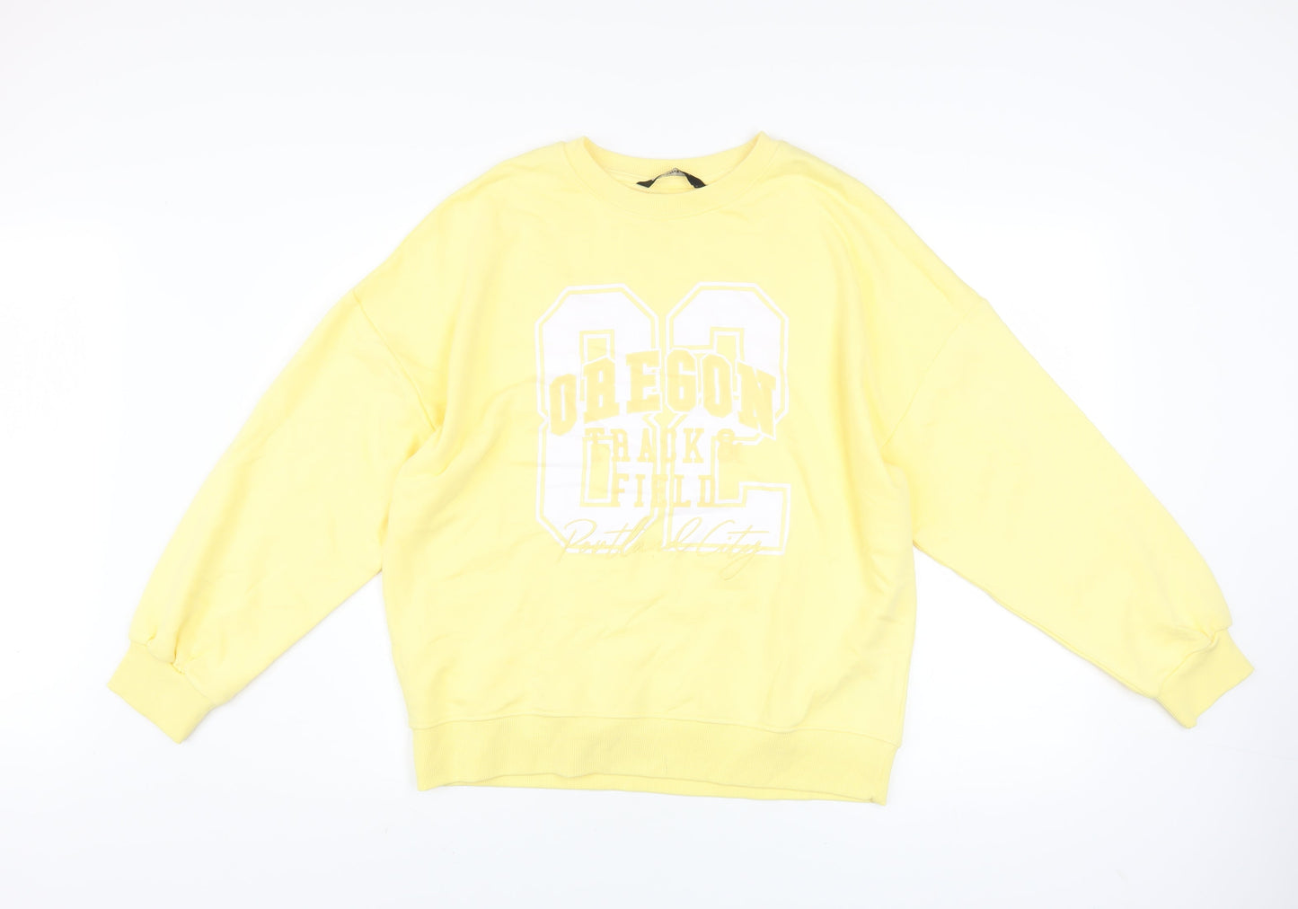 Womens UK Size M Marks and Spencer Yellow Pullover Sweatshirt