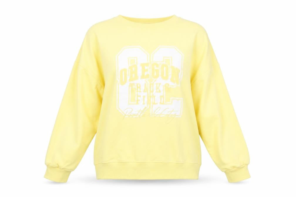Womens UK Size M Marks and Spencer Yellow Pullover Sweatshirt