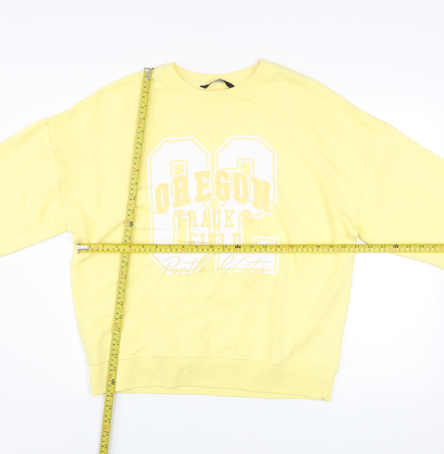 Womens UK Size M Marks and Spencer Yellow Pullover Sweatshirt
