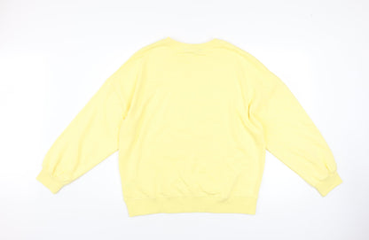 Womens UK Size M Marks and Spencer Yellow Pullover Sweatshirt