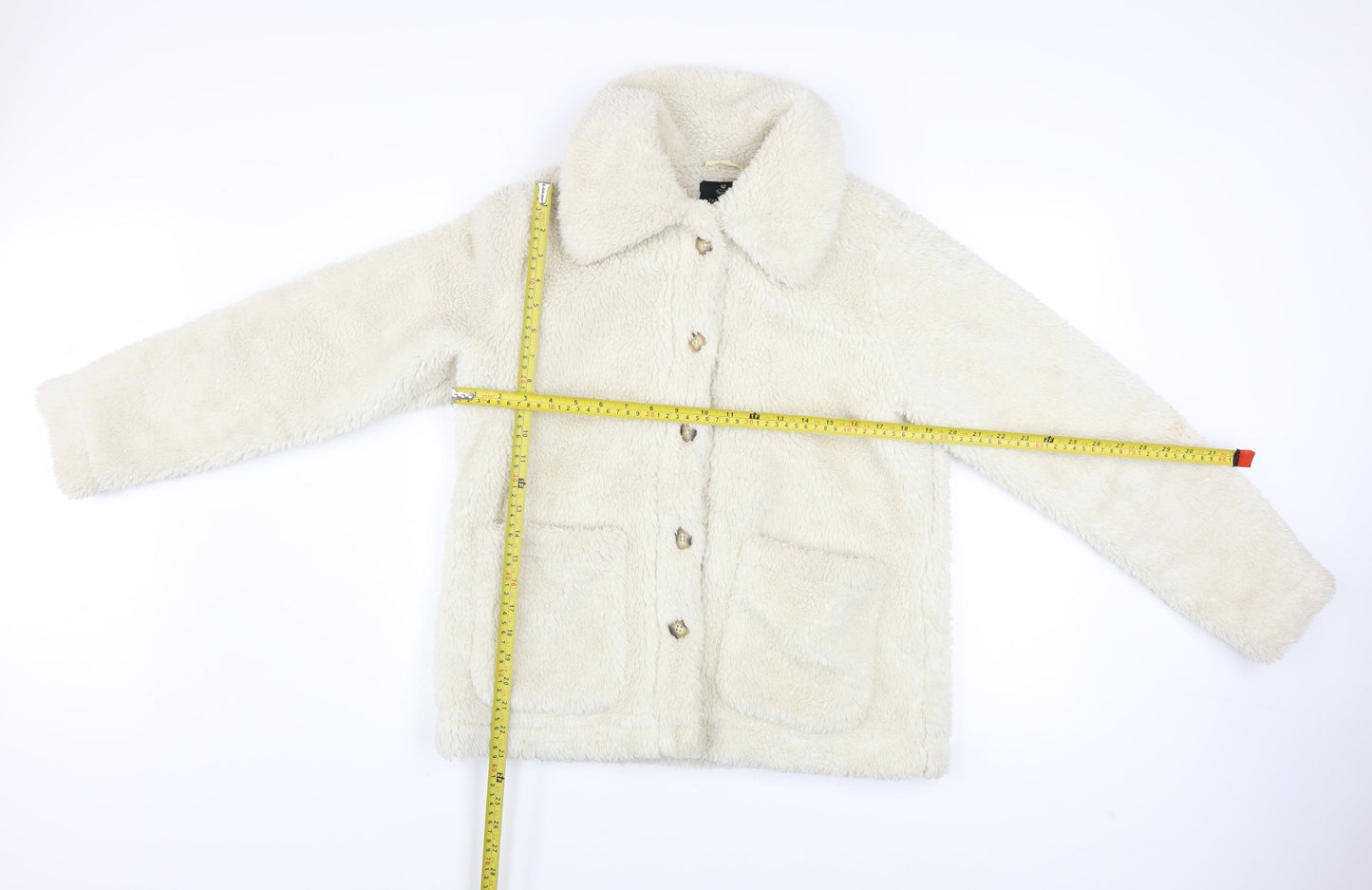 Womens UK Size 8 Threadbare Ivory Basic Jacket