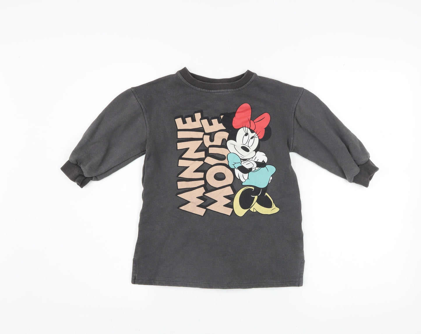 Disney Baby Girls Black Minnie Mouse Graphic Pullover Sweatshirt 2-3 Years