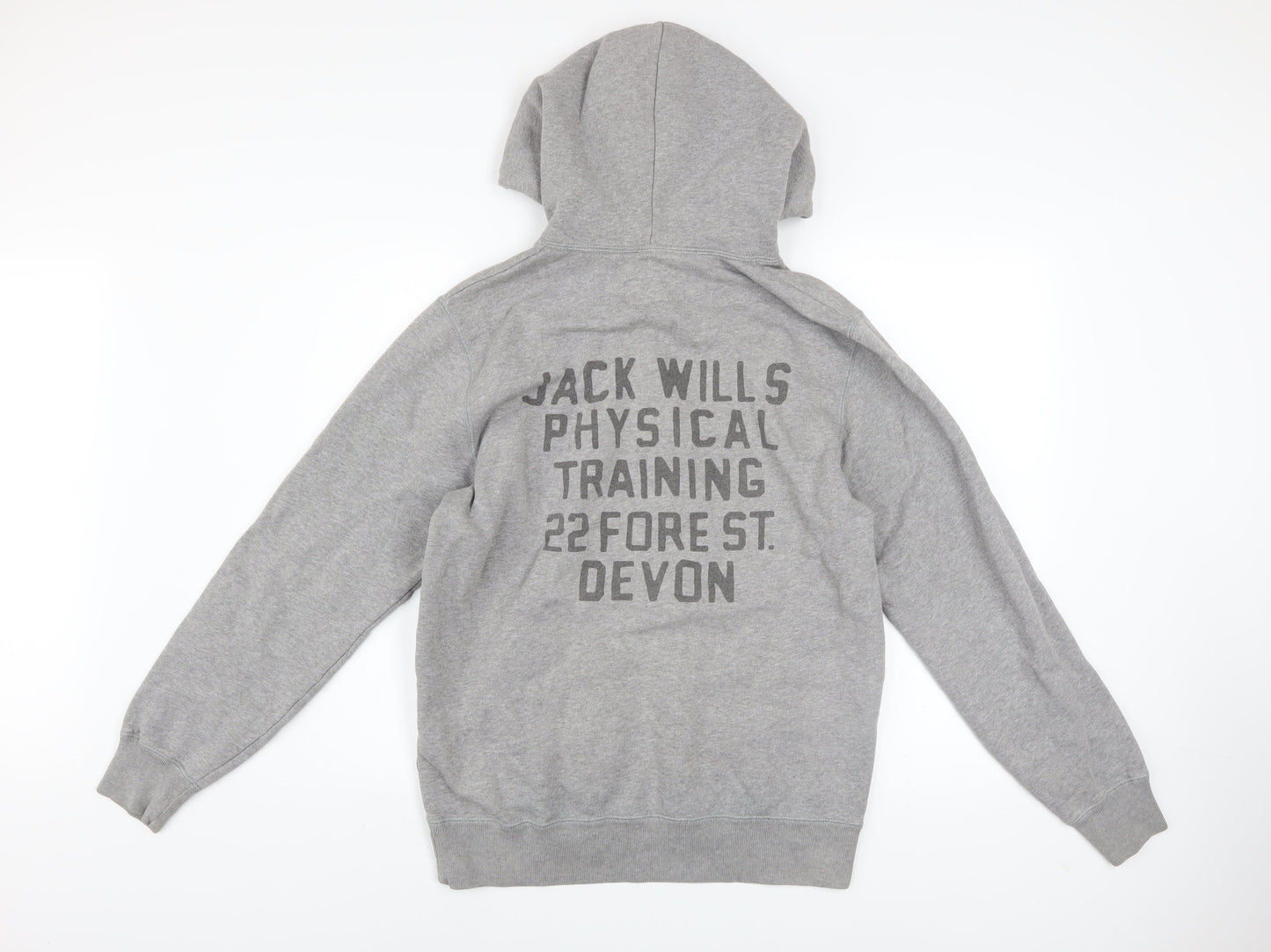 Mens UK Size S Jack Wills Grey Pullover Hoodie